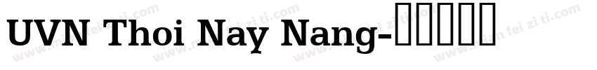 UVN Thoi Nay Nang字体转换